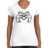 Women's Fine Jersey V-Neck Tee Women's Fine Jersey V-Neck Tee Thumbnail