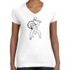 Women's Fine Jersey V-Neck Tee Women's Fine Jersey V-Neck Tee Thumbnail