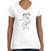 Women's Fine Jersey V-Neck Tee Women's Fine Jersey V-Neck Tee Thumbnail