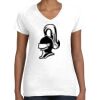 Women's Fine Jersey V-Neck Tee Women's Fine Jersey V-Neck Tee Thumbnail
