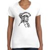 Women's Fine Jersey V-Neck Tee Women's Fine Jersey V-Neck Tee Thumbnail