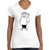 Women's Fine Jersey V-Neck Tee Women's Fine Jersey V-Neck Tee Thumbnail