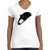 Women's Fine Jersey V-Neck Tee Women's Fine Jersey V-Neck Tee Thumbnail