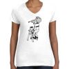 Women's Fine Jersey V-Neck Tee Women's Fine Jersey V-Neck Tee Thumbnail