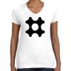 Women's Fine Jersey V-Neck Tee Women's Fine Jersey V-Neck Tee Thumbnail