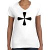 Women's Fine Jersey V-Neck Tee Women's Fine Jersey V-Neck Tee Thumbnail