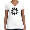 Women's Fine Jersey V-Neck Tee Thumbnail