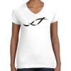 Women's Fine Jersey V-Neck Tee Women's Fine Jersey V-Neck Tee Thumbnail