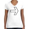 Women's Fine Jersey V-Neck Tee Women's Fine Jersey V-Neck Tee Thumbnail