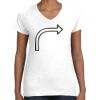 Women's Fine Jersey V-Neck Tee Women's Fine Jersey V-Neck Tee Thumbnail