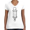 Women's Fine Jersey V-Neck Tee Women's Fine Jersey V-Neck Tee Thumbnail
