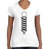 Women's Fine Jersey V-Neck Tee Women's Fine Jersey V-Neck Tee Thumbnail
