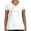 Women's Fine Jersey V-Neck Tee Women's Fine Jersey V-Neck Tee Thumbnail
