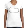 Women's Fine Jersey V-Neck Tee Women's Fine Jersey V-Neck Tee Thumbnail