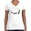 Women's Fine Jersey V-Neck Tee Women's Fine Jersey V-Neck Tee Thumbnail