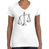 Women's Fine Jersey V-Neck Tee Women's Fine Jersey V-Neck Tee Thumbnail