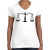 Women's Fine Jersey V-Neck Tee Women's Fine Jersey V-Neck Tee Thumbnail