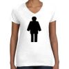 Women's Fine Jersey V-Neck Tee Women's Fine Jersey V-Neck Tee Thumbnail