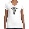 Women's Fine Jersey V-Neck Tee Women's Fine Jersey V-Neck Tee Thumbnail