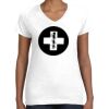 Women's Fine Jersey V-Neck Tee Women's Fine Jersey V-Neck Tee Thumbnail