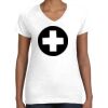 Women's Fine Jersey V-Neck Tee Women's Fine Jersey V-Neck Tee Thumbnail