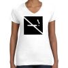 Women's Fine Jersey V-Neck Tee Women's Fine Jersey V-Neck Tee Thumbnail
