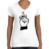Women's Fine Jersey V-Neck Tee Women's Fine Jersey V-Neck Tee Thumbnail