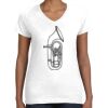 Women's Fine Jersey V-Neck Tee Women's Fine Jersey V-Neck Tee Thumbnail