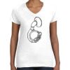 Women's Fine Jersey V-Neck Tee Women's Fine Jersey V-Neck Tee Thumbnail