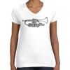 Women's Fine Jersey V-Neck Tee Women's Fine Jersey V-Neck Tee Thumbnail