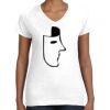 Women's Fine Jersey V-Neck Tee Women's Fine Jersey V-Neck Tee Thumbnail