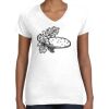 Women's Fine Jersey V-Neck Tee Women's Fine Jersey V-Neck Tee Thumbnail