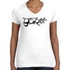 Women's Fine Jersey V-Neck Tee Women's Fine Jersey V-Neck Tee Thumbnail