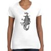 Women's Fine Jersey V-Neck Tee Women's Fine Jersey V-Neck Tee Thumbnail