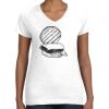 Women's Fine Jersey V-Neck Tee Women's Fine Jersey V-Neck Tee Thumbnail