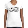 Women's Fine Jersey V-Neck Tee Women's Fine Jersey V-Neck Tee Thumbnail