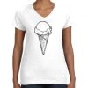 Women's Fine Jersey V-Neck Tee Women's Fine Jersey V-Neck Tee Thumbnail