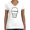 Women's Fine Jersey V-Neck Tee Women's Fine Jersey V-Neck Tee Thumbnail