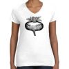 Women's Fine Jersey V-Neck Tee Women's Fine Jersey V-Neck Tee Thumbnail
