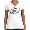 Women's Fine Jersey V-Neck Tee Women's Fine Jersey V-Neck Tee Thumbnail