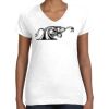 Women's Fine Jersey V-Neck Tee Women's Fine Jersey V-Neck Tee Thumbnail