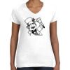 Women's Fine Jersey V-Neck Tee Women's Fine Jersey V-Neck Tee Thumbnail