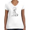Women's Fine Jersey V-Neck Tee Women's Fine Jersey V-Neck Tee Thumbnail