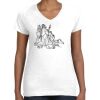 Women's Fine Jersey V-Neck Tee Women's Fine Jersey V-Neck Tee Thumbnail