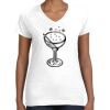 Women's Fine Jersey V-Neck Tee Women's Fine Jersey V-Neck Tee Thumbnail