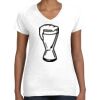 Women's Fine Jersey V-Neck Tee Women's Fine Jersey V-Neck Tee Thumbnail