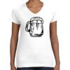 Women's Fine Jersey V-Neck Tee Women's Fine Jersey V-Neck Tee Thumbnail