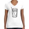 Women's Fine Jersey V-Neck Tee Women's Fine Jersey V-Neck Tee Thumbnail
