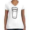Women's Fine Jersey V-Neck Tee Women's Fine Jersey V-Neck Tee Thumbnail