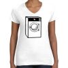 Women's Fine Jersey V-Neck Tee Thumbnail